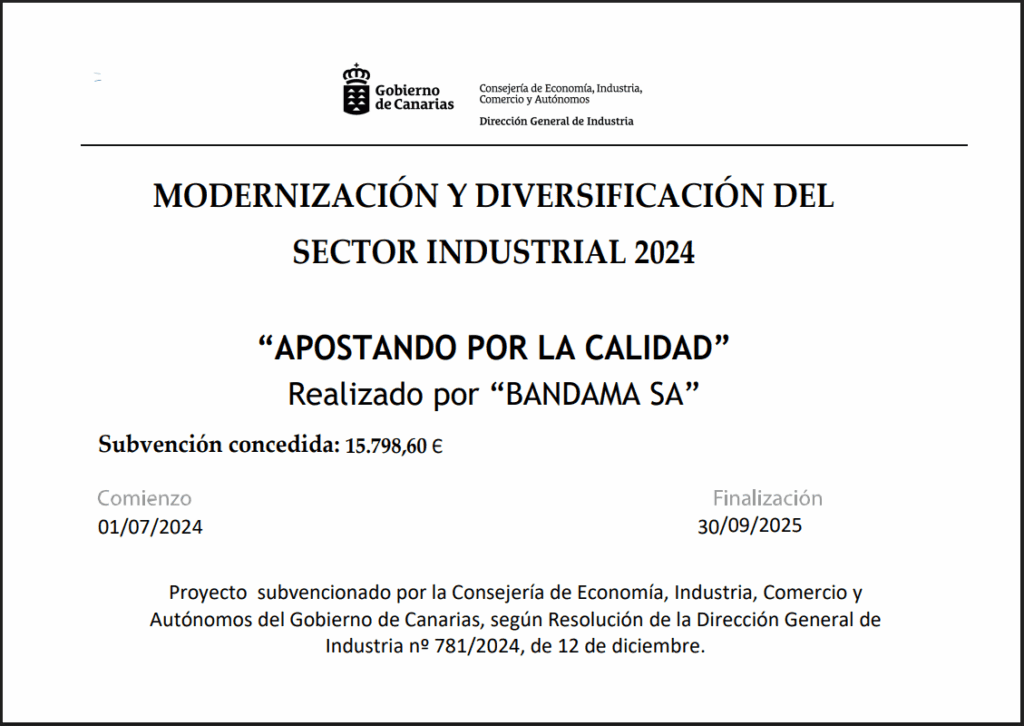 MODERNIZACIÓN Y DIVERSIFICACIÓN DEL SECTOR INDUSTRIAL 2024